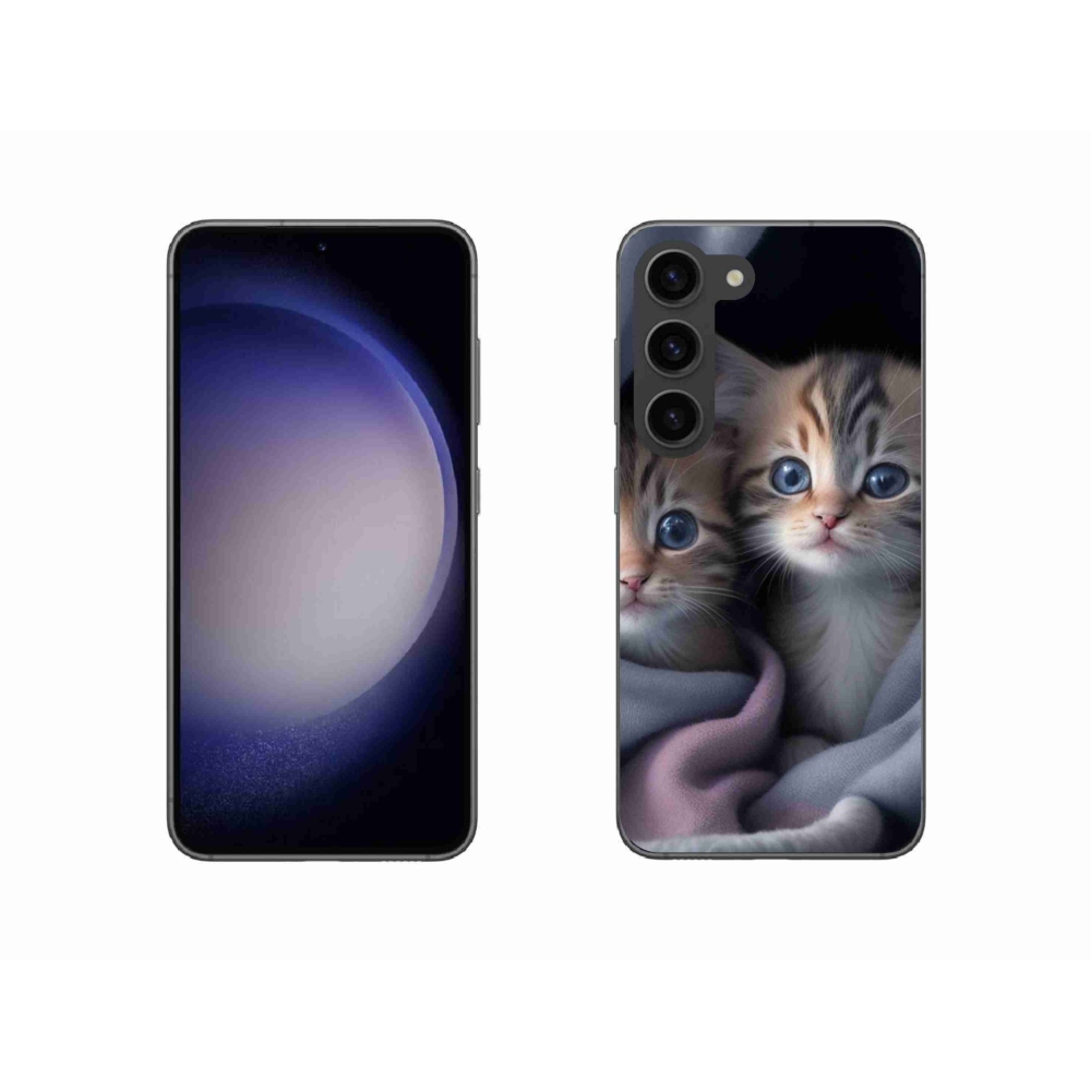 Zselés borítás mmCase Samsung Galaxy S23 5G - cat duo 2 - zselés tok Samsung Galaxy S23 5G-hez