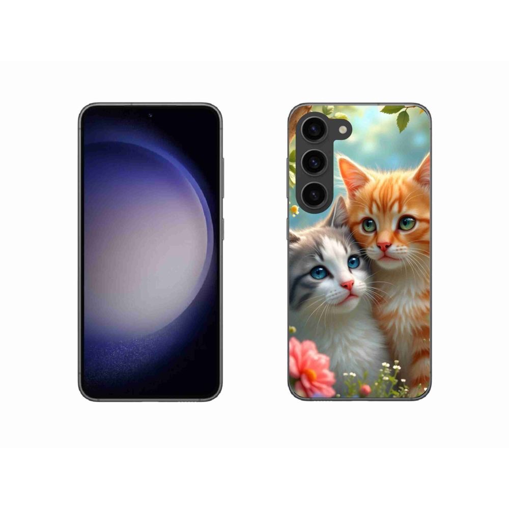 Gél borítás mmCase Samsung Galaxy S23 5G - macskaszerelem 2