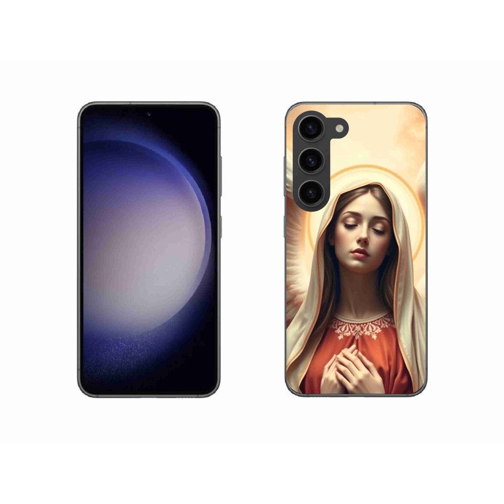 Zselés borítás mmCase Samsung Galaxy S23 5G - vallási motívumhoz