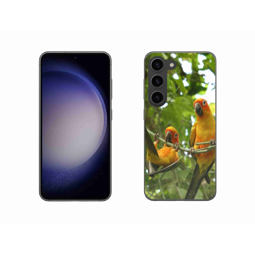 Gél borítás mmCase Samsung Galaxy S23 5G - papagájok aratingy