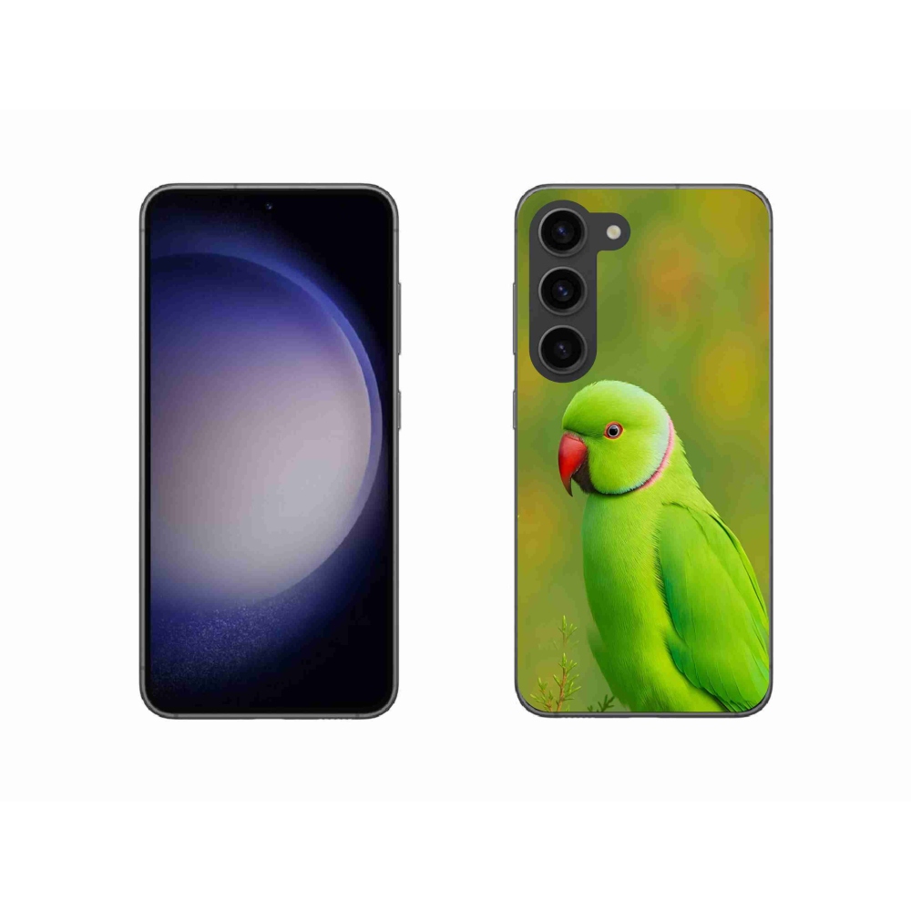 Gél borítás mmCase Samsung Galaxy S23 5G - papagáj alexandr 2