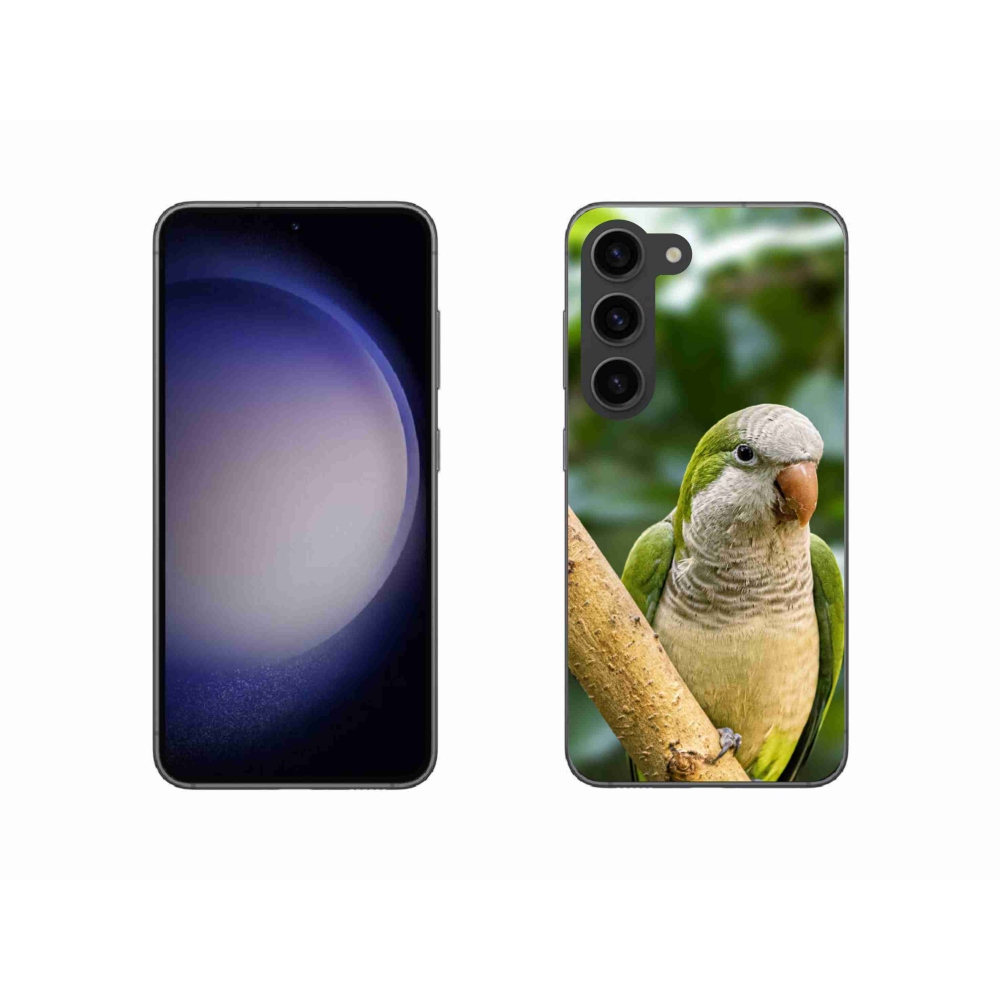 Zselés borítás mmCase Samsung Galaxy S23 5G készülékhez - papagáj