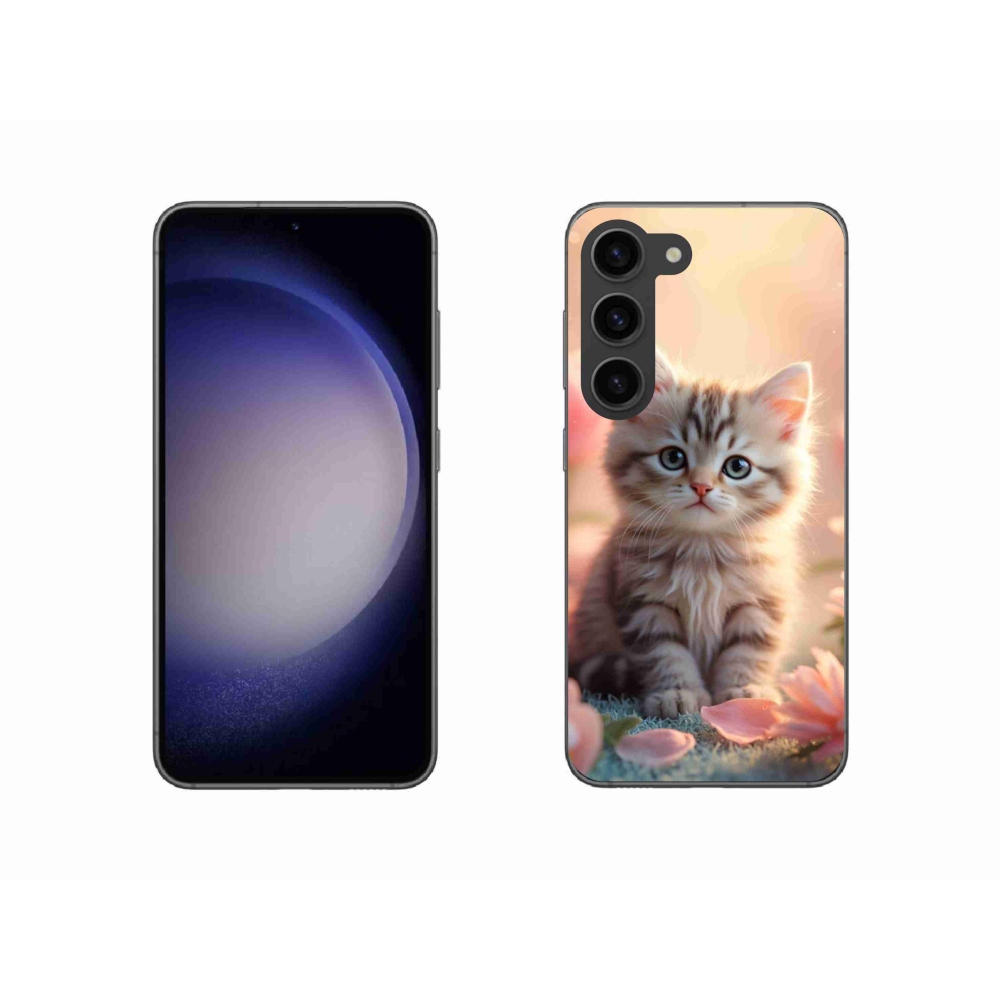 Gél borító mmCase Samsung Galaxy S23 5G - aranyos cica 8