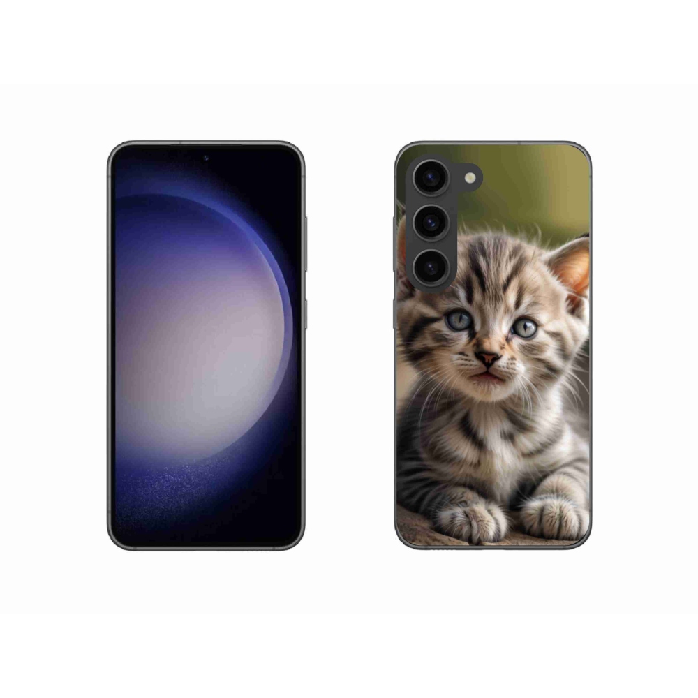 Gél borítás mmCase Samsung Galaxy S23 5G - aranyos cica 9