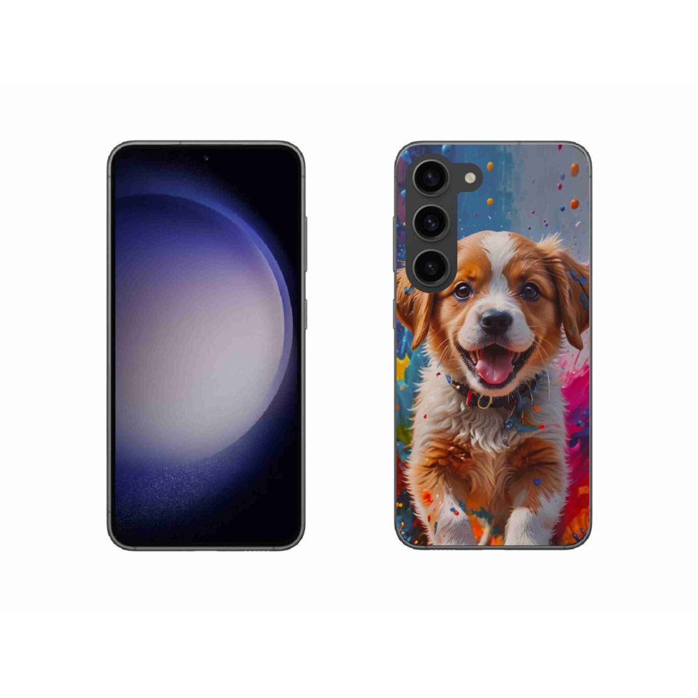 Gél borító mmCase Samsung Galaxy S23 5G - aranyos kiskutya 3