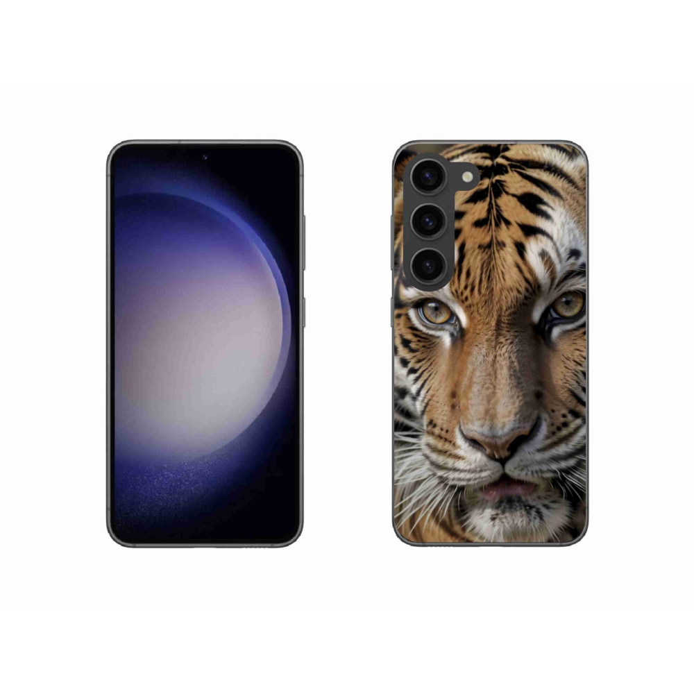 Zselés borítás mmCase Samsung Galaxy S23 5G - tigris nézet