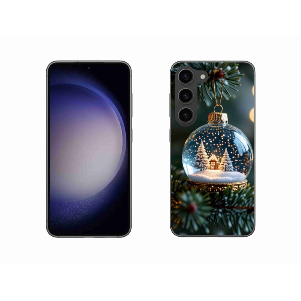 Gél borítás mmCase Samsung Galaxy S23 5G - Karácsonyi gömbök 2