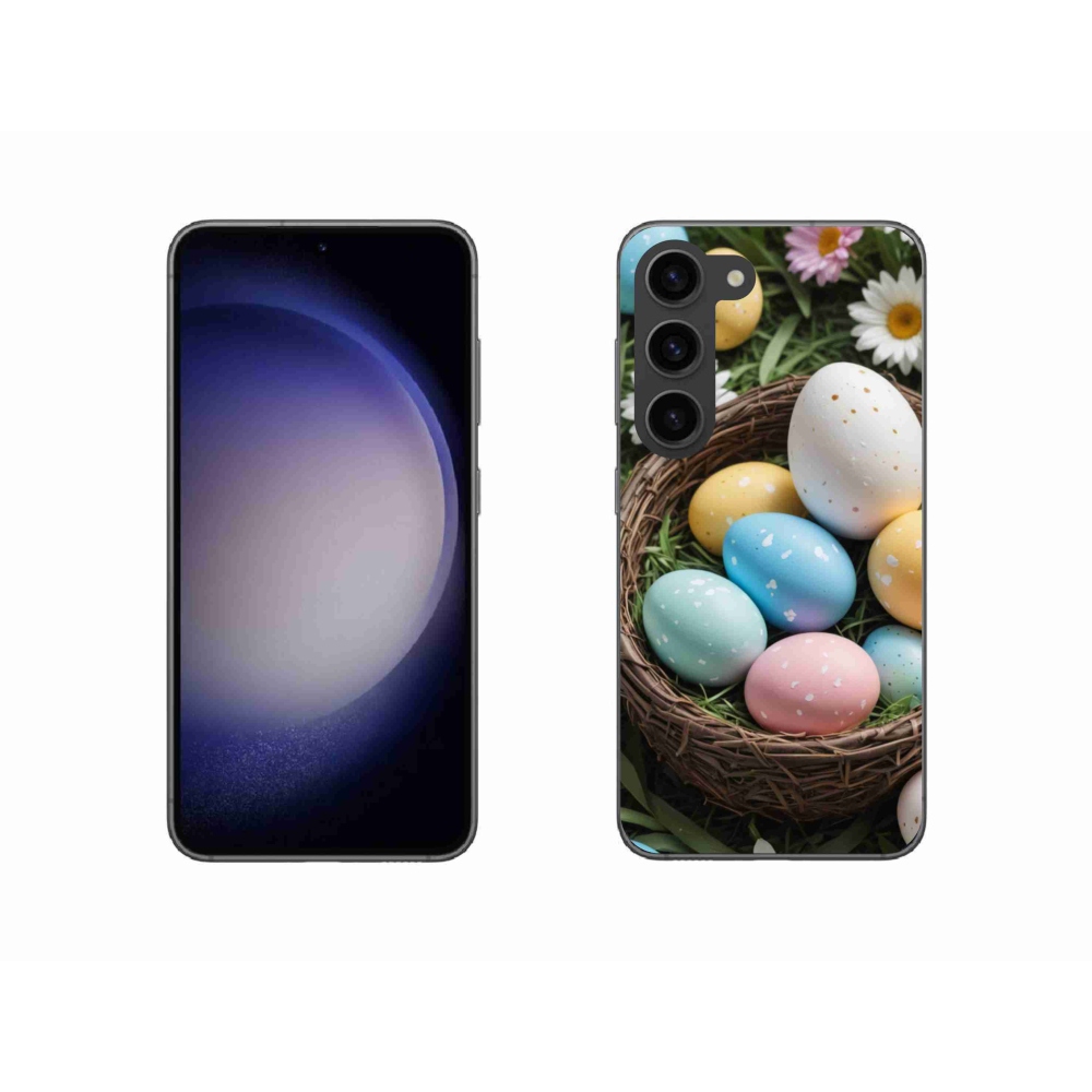 Gél borítás mmCase Samsung Galaxy S23 5G - Húsvéti tojások 2