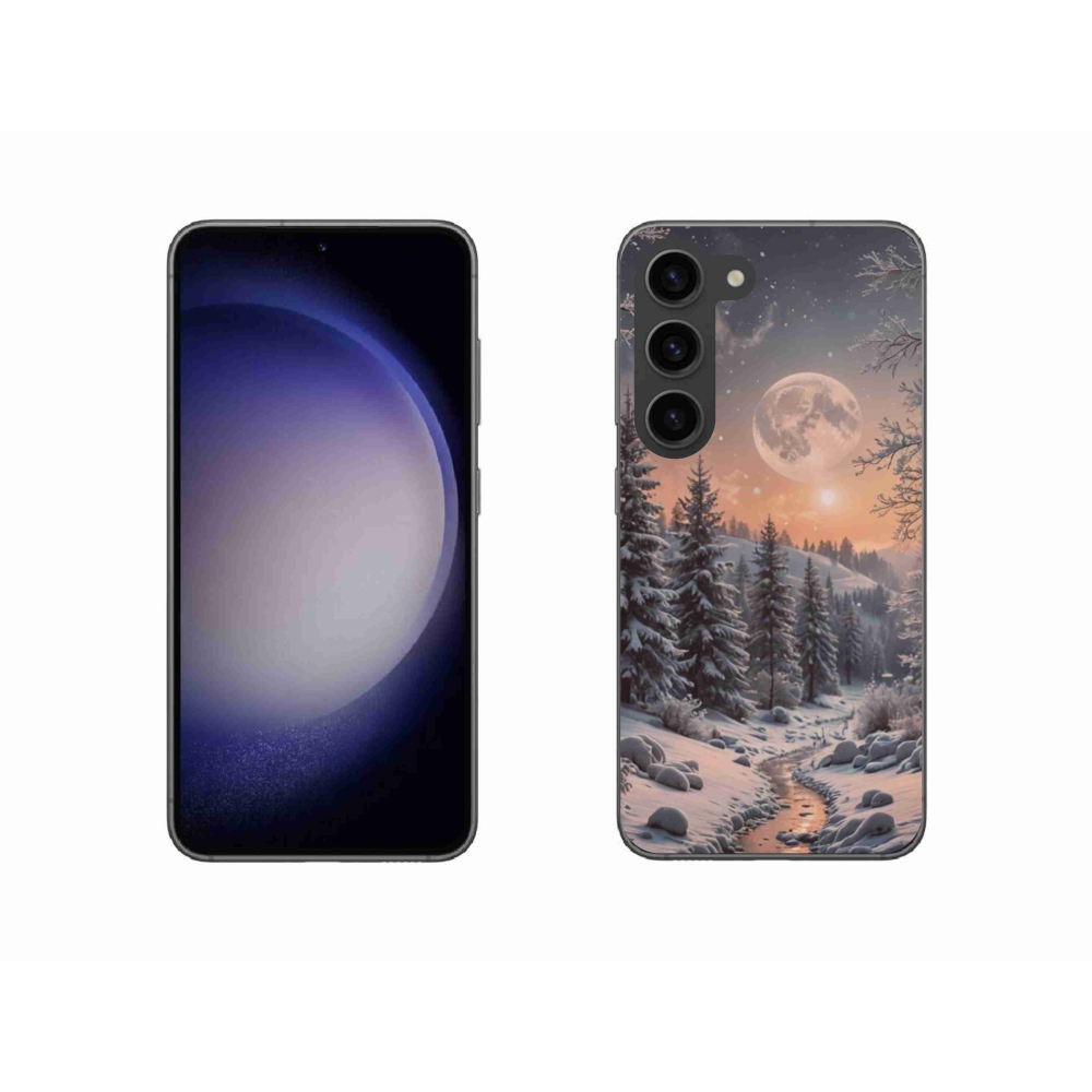 Gél borítás mmCase Samsung Galaxy S23 5G - téli táj 2