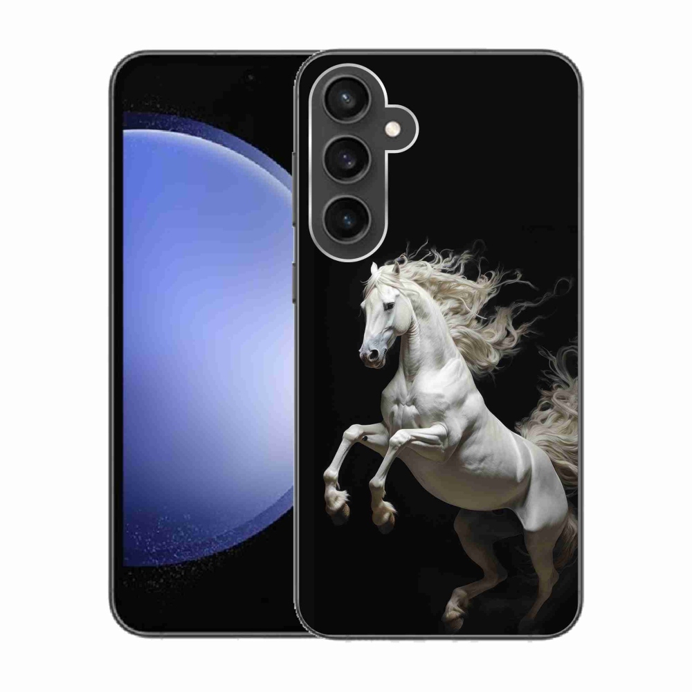Zselés borítás mmCase Samsung Galaxy S23 FE - fehér ló 4