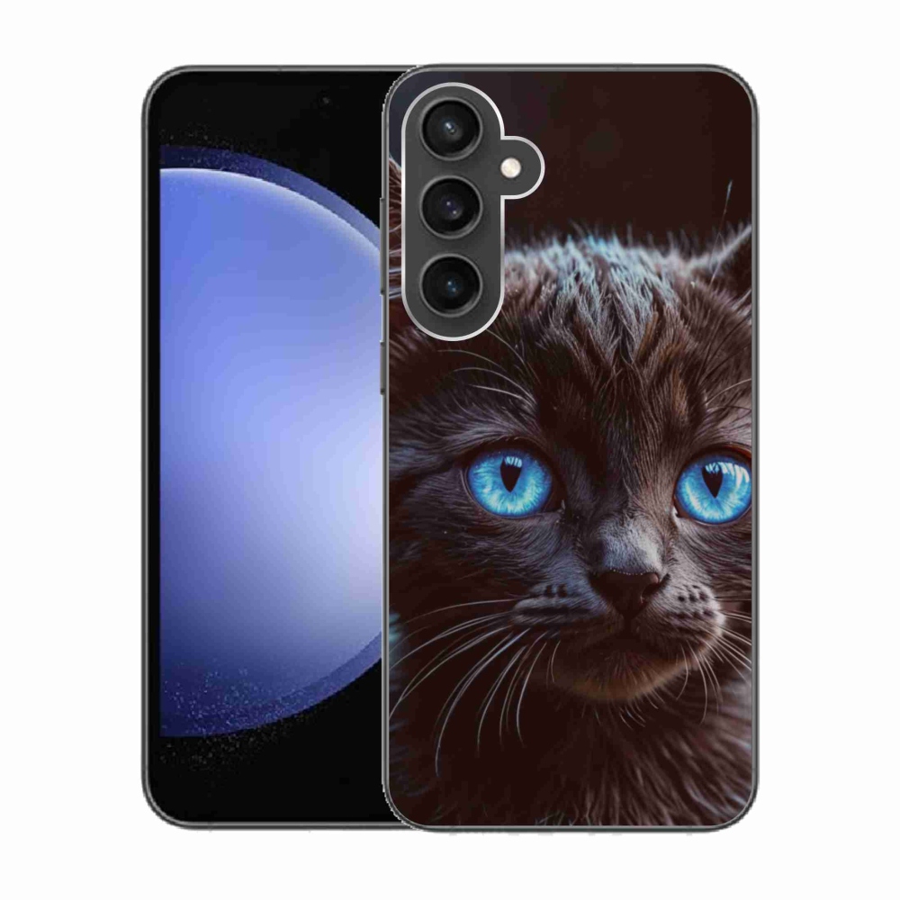 Zselés borítás mmCase Samsung Galaxy S23 FE - fekete cica 2