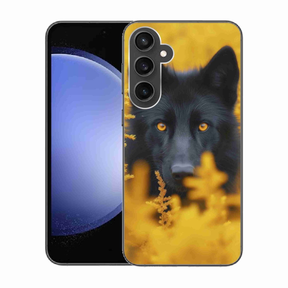 Zselés borítás mmCase Samsung Galaxy S23 FE - fekete farkas 2