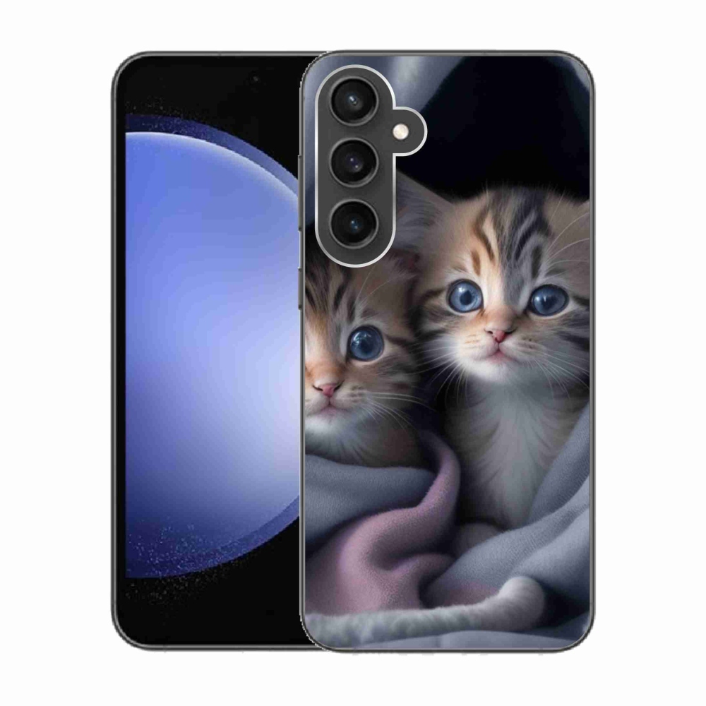 Gél védőburkolat mmCase Samsung Galaxy S23 FE - cat duo 2 számára