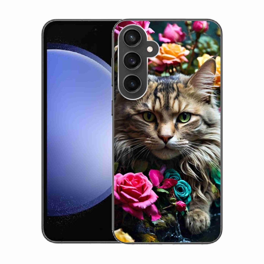 Zselés borítás mmCase Samsung Galaxy S23 FE - macskaszem nézet 2