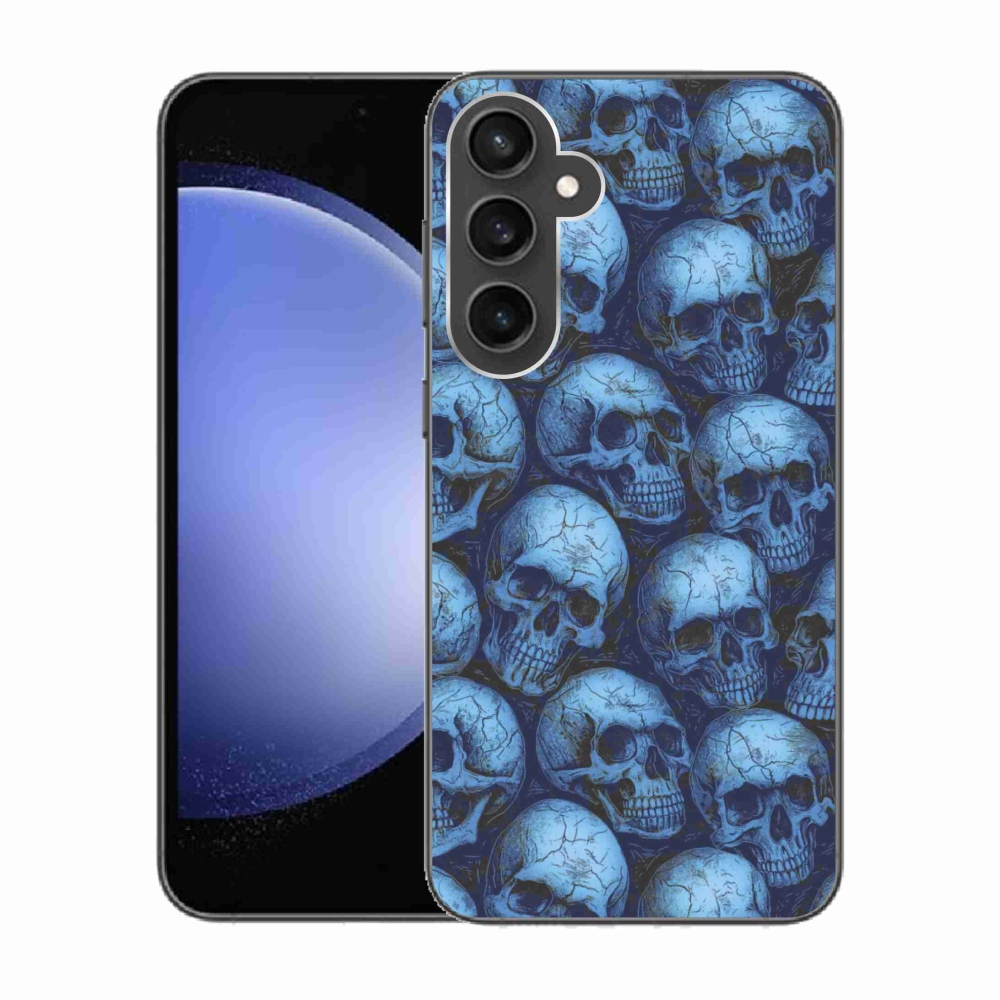 Zselés borítás mmCase Samsung Galaxy S23 FE készülékhez - koponyák