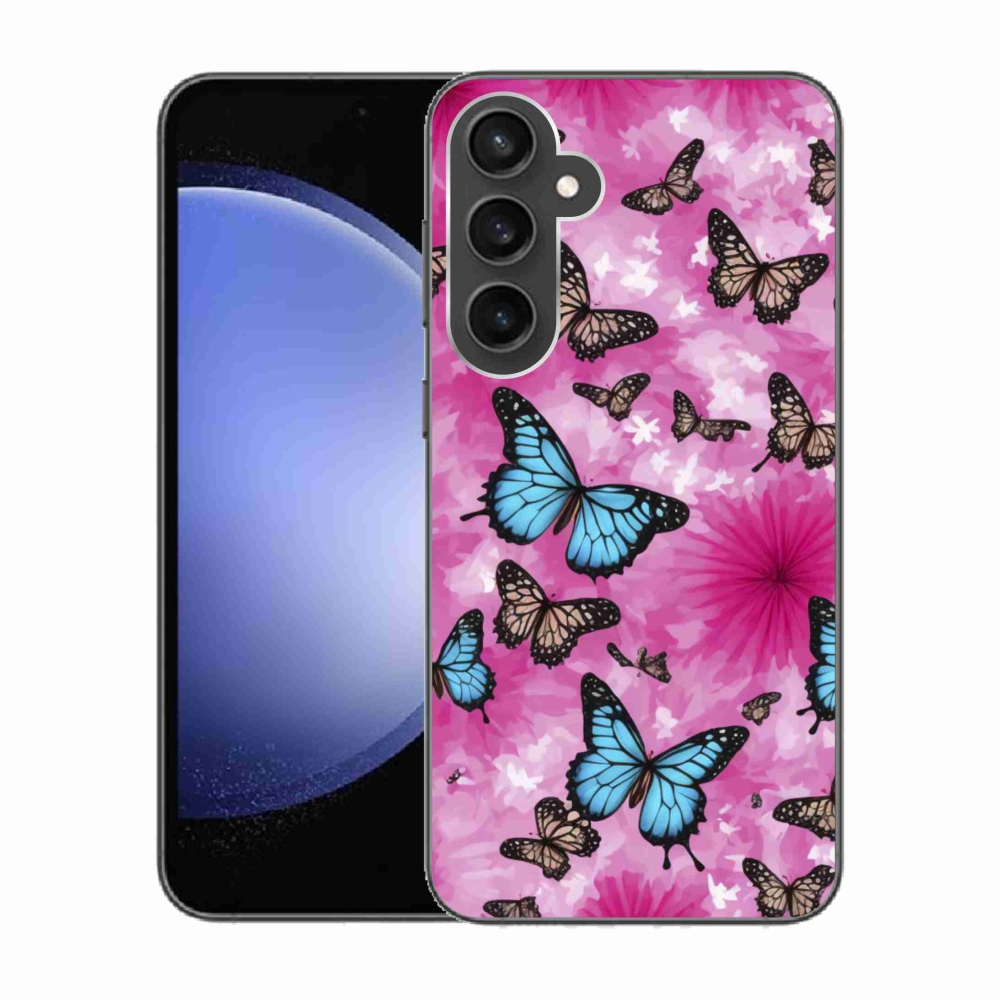 Gél borítás mmCase Samsung Galaxy S23 FE készülékhez - pillangó kert