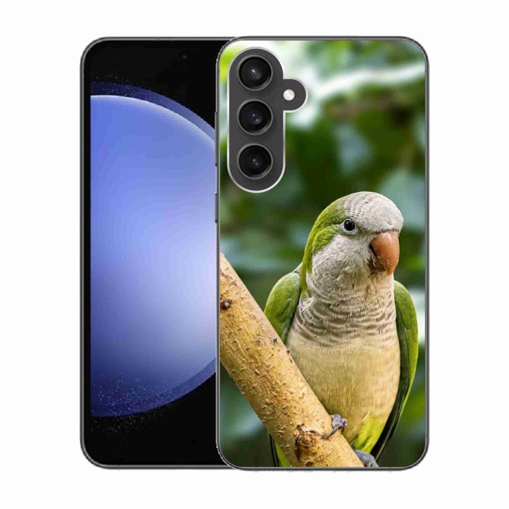 Zselés borítás mmCase Samsung Galaxy S23 FE készülékhez - papagáj