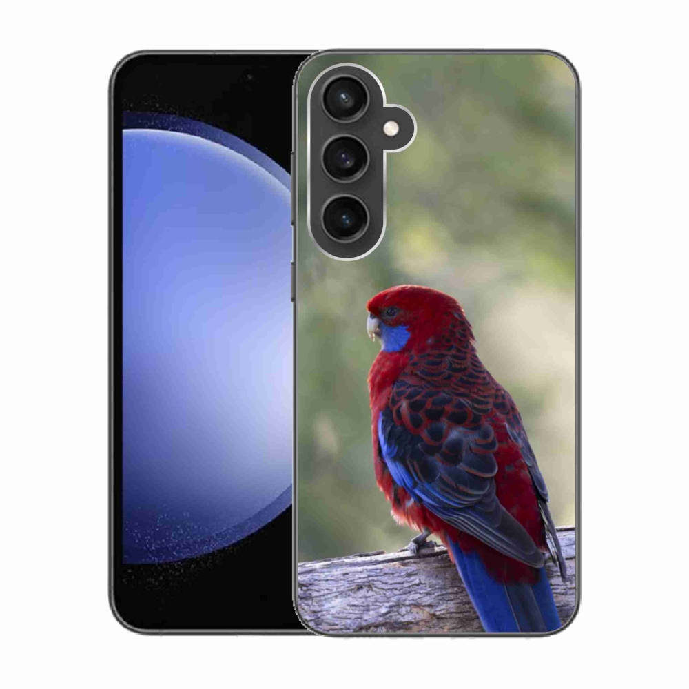 Zselés borítás mmCase Samsung Galaxy S23 FE készülékhez - papagáj rózsa