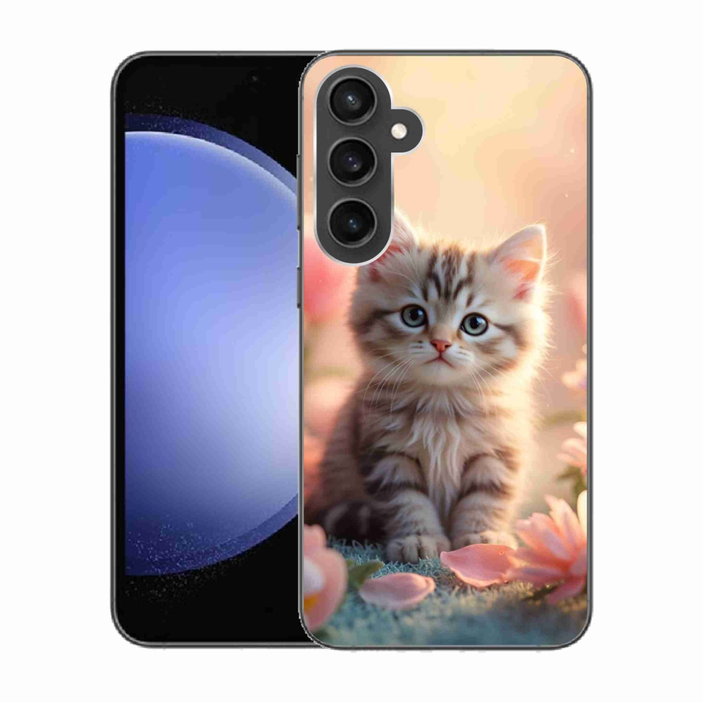 Gél borítás mmCase Samsung Galaxy S23 FE - aranyos cica 8