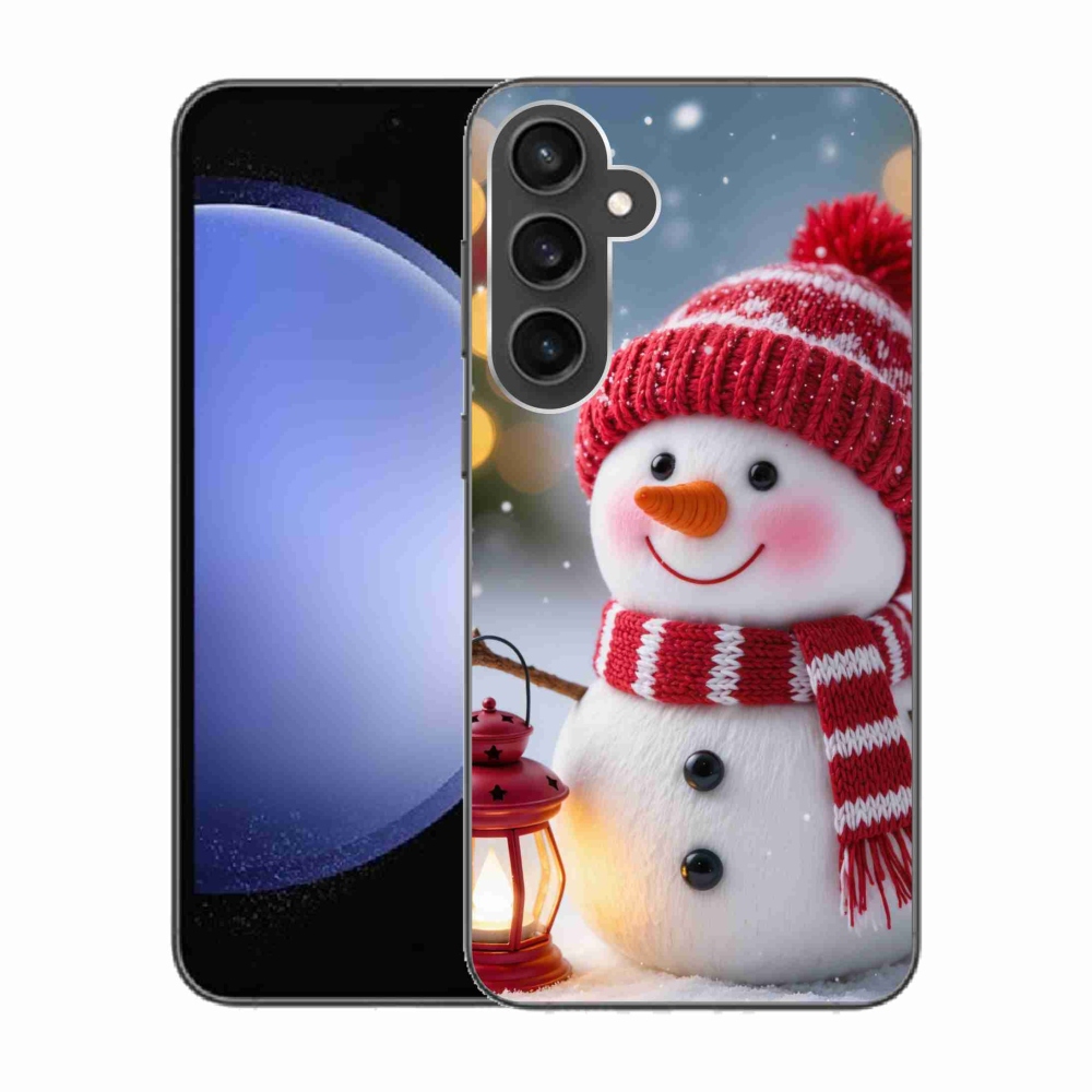 Gél borítás mmCase Samsung Galaxy S23 FE készülékhez - hóember 2