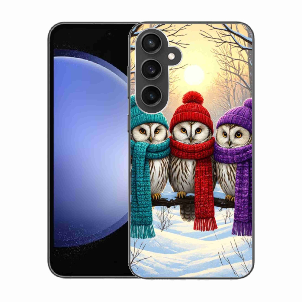 Gél borítás mmCase Samsung Galaxy S23 FE készülékhez - bagoly barátok