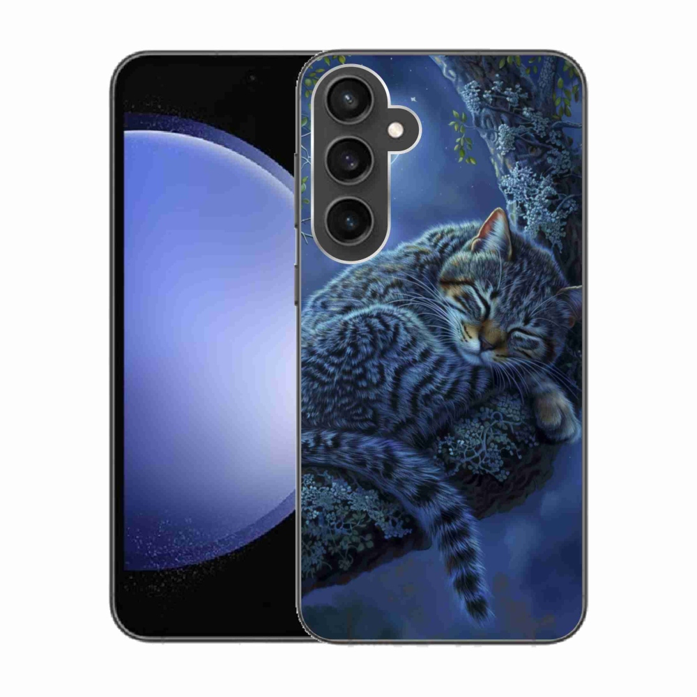 Gél borítás mmCase Samsung Galaxy S23 FE - alvó macska - Samsung Galaxy S23 FE számára