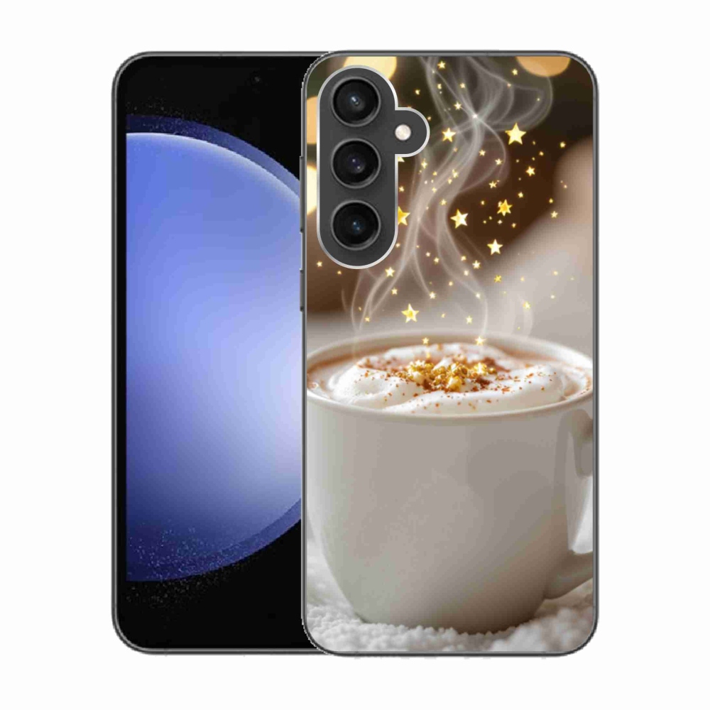 Gél borítás mmCase Samsung Galaxy S23 FE készülékhez - Karácsonyi forró ital