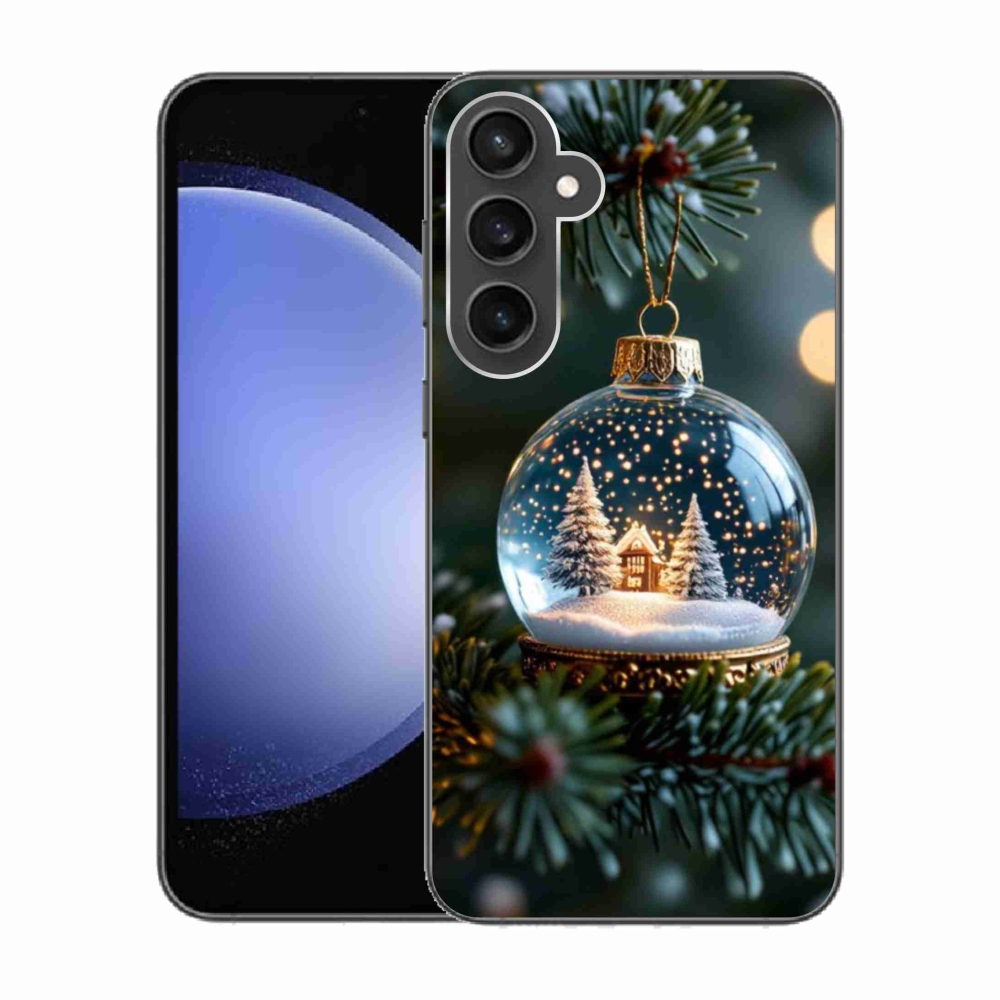 Gél borítás mmCase Samsung Galaxy S23 FE - Karácsonyi gömbök 2