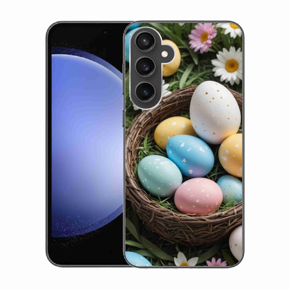 Zselés borítás mmCase Samsung Galaxy S23 FE - Húsvéti tojások 2