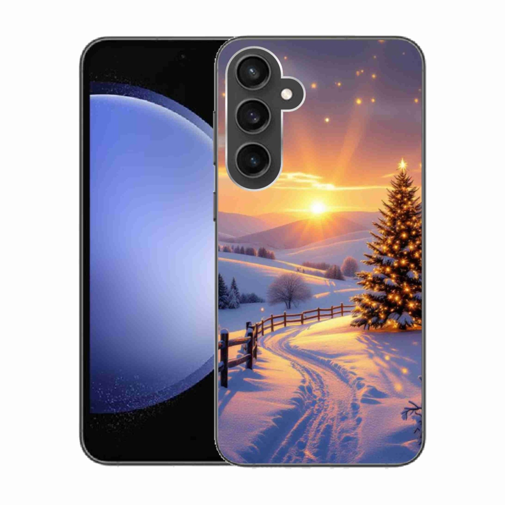 Gél borítás mmCase Samsung Galaxy S23 FE készülékhez - téli tájkép