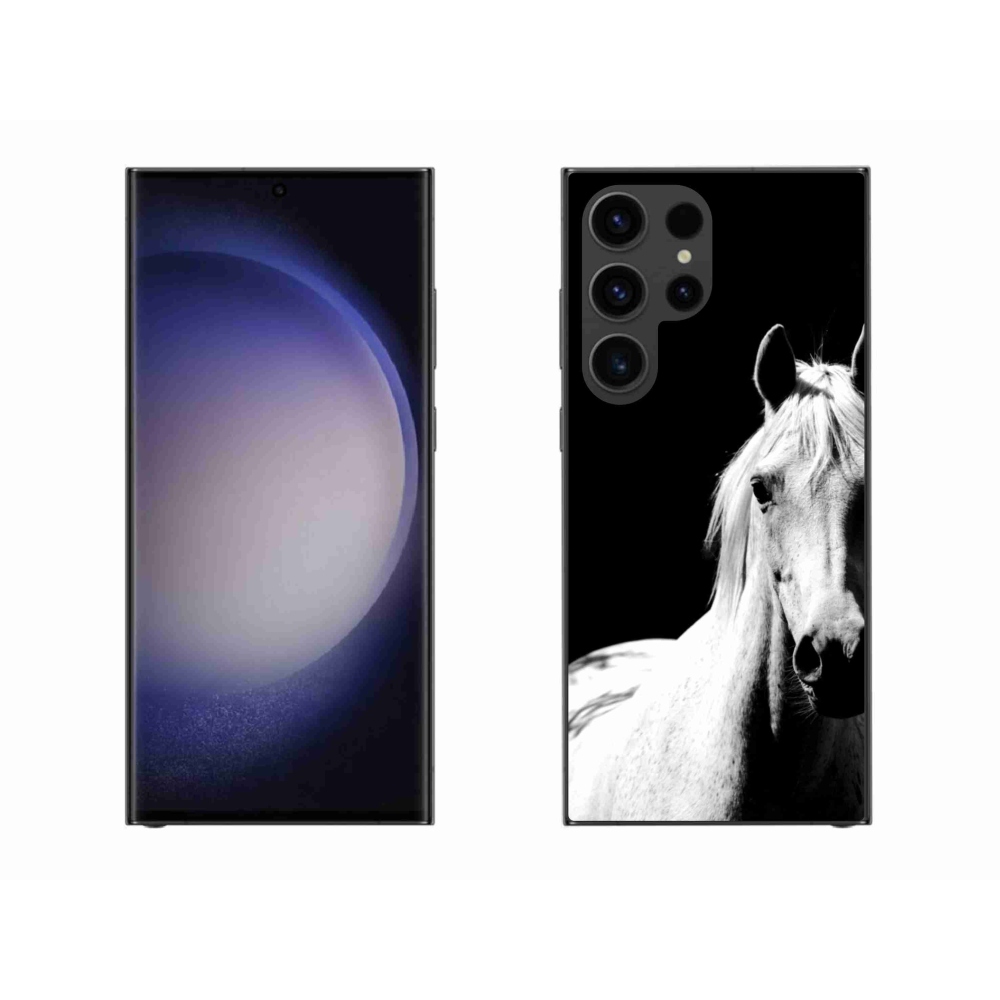 Zselés borítás mmCase Samsung Galaxy S23 Ultra 5G - fehér ló 5