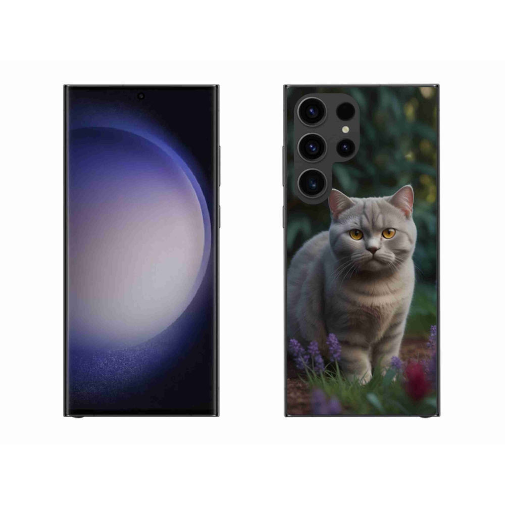 Zselés borítás mmCase Samsung Galaxy S23 Ultra 5G - brit macska