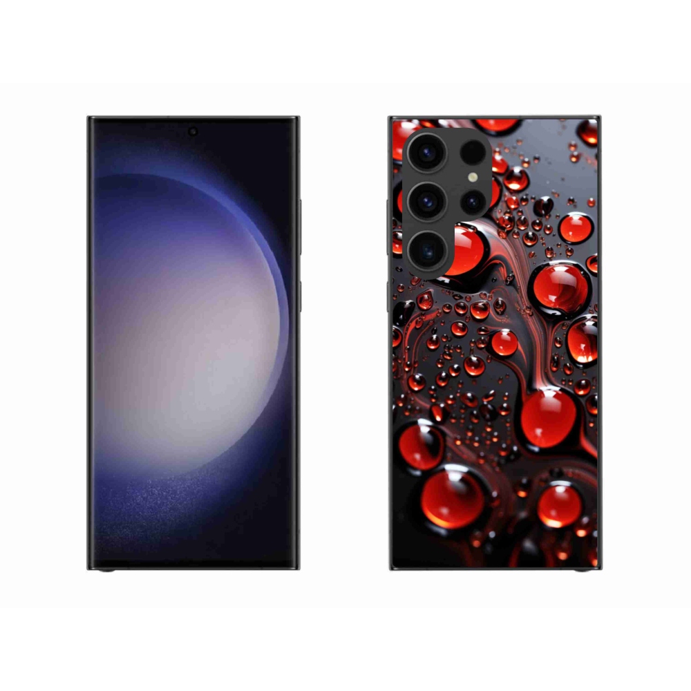 Gél védőhuzat mmCase Samsung Galaxy S23 Ultra 5G - piros csepp 2