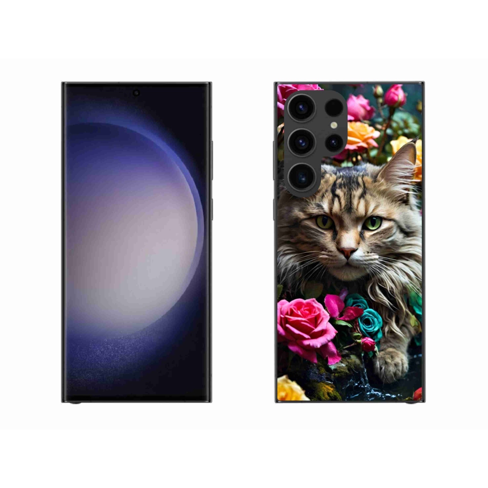 Zselés borítás mmCase Samsung Galaxy S23 Ultra 5G - macskaszem nézet 2