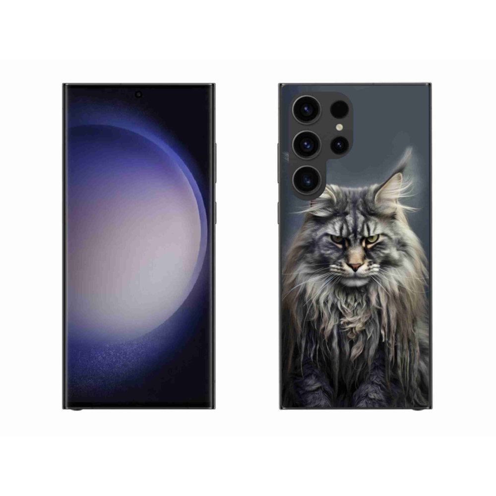 Gél borítás mmCase Samsung Galaxy S23 Ultra 5G - macskaszem nézet 4