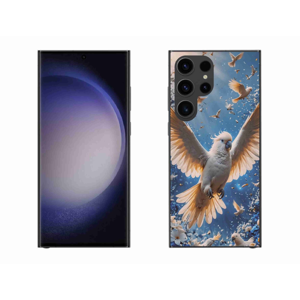 Zselés borítás mmCase Samsung Galaxy S23 Ultra 5G - papagáj kakadu