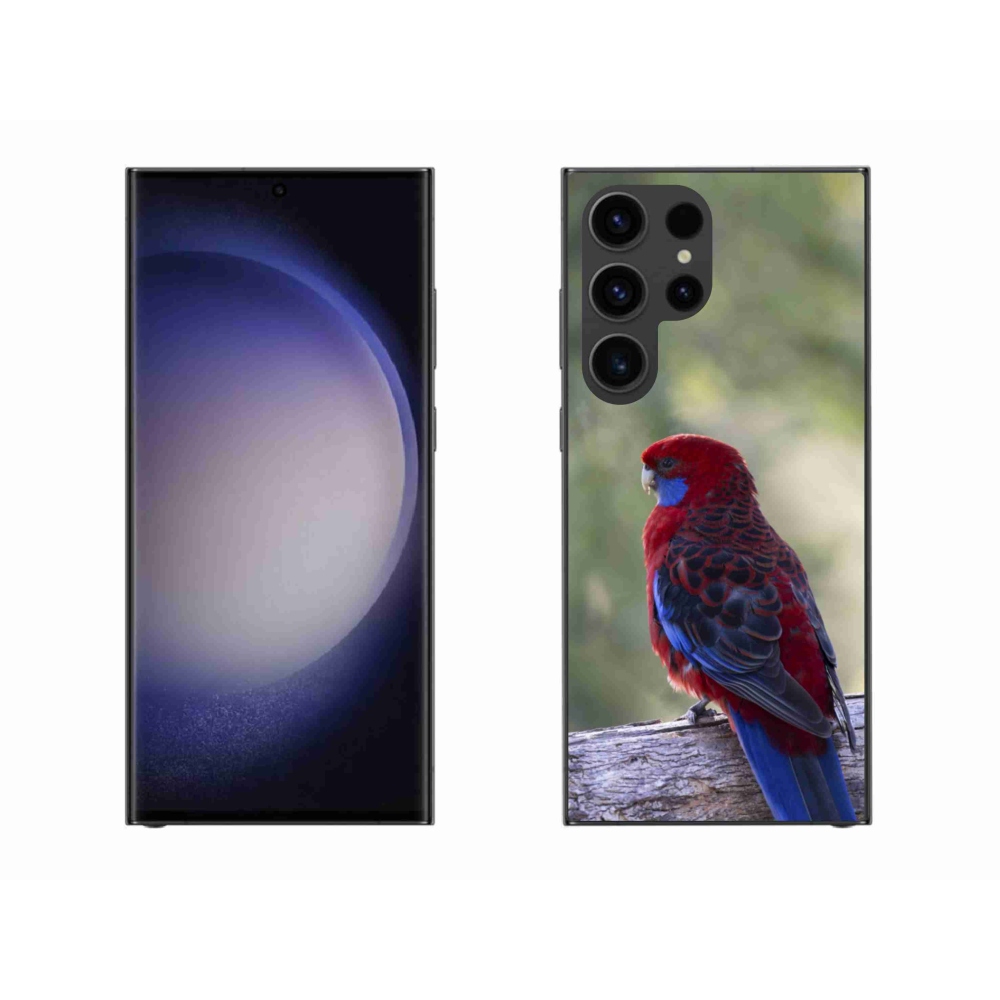 Zselés borítás mmCase Samsung Galaxy S23 Ultra 5G készülékhez - papagáj rosela