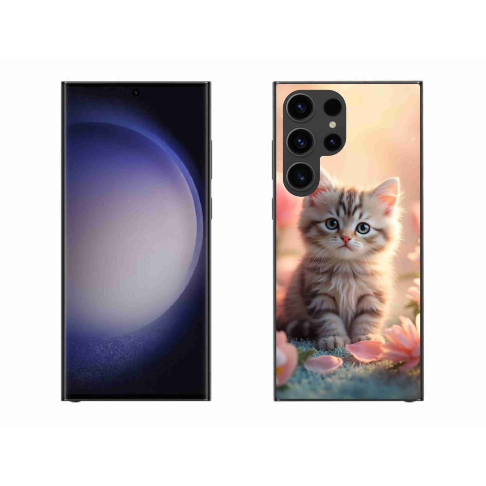 Gél borító mmCase Samsung Galaxy S23 Ultra 5G - aranyos cica 8