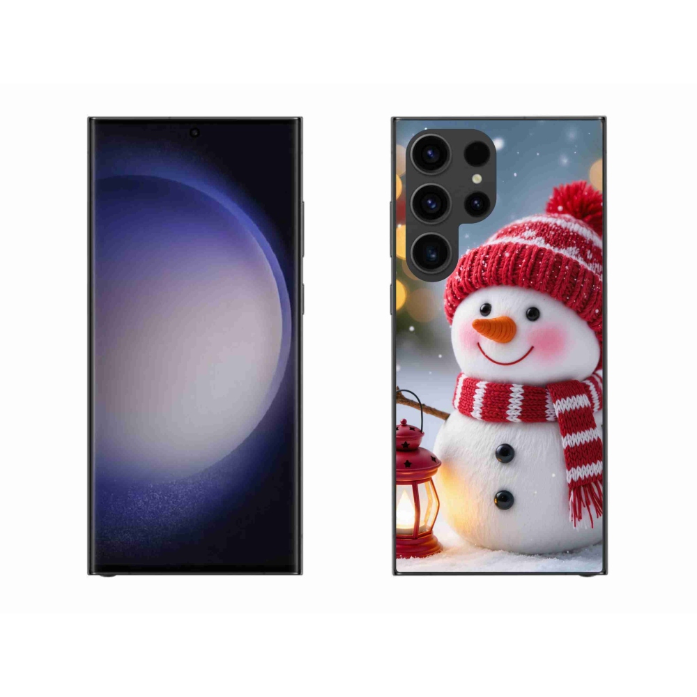 Zselés borítás mmCase Samsung Galaxy S23 Ultra 5G - hóember 2