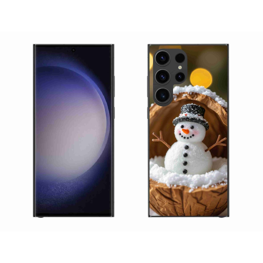 Gél borítás mmCase Samsung Galaxy S23 Ultra 5G - hóember 4