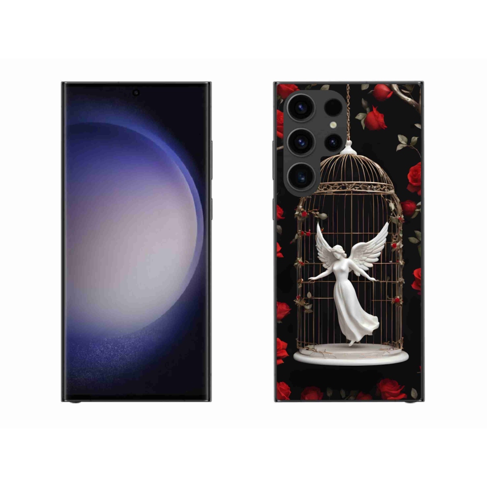 Gél borítás mmCase Samsung Galaxy S23 Ultra 5G - csapdába esett angyal