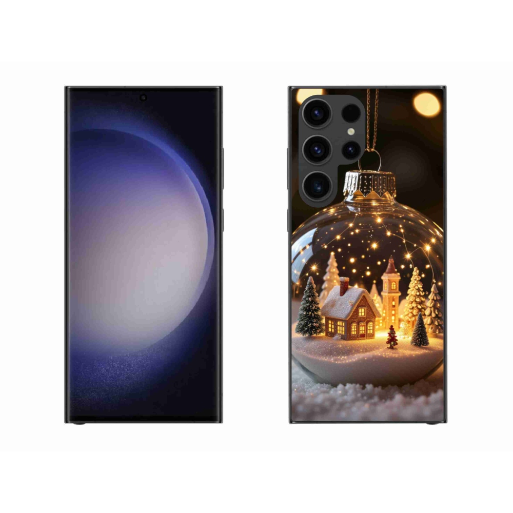 Gél borítás mmCase Samsung Galaxy S23 Ultra 5G - Karácsonyi gömbök 3