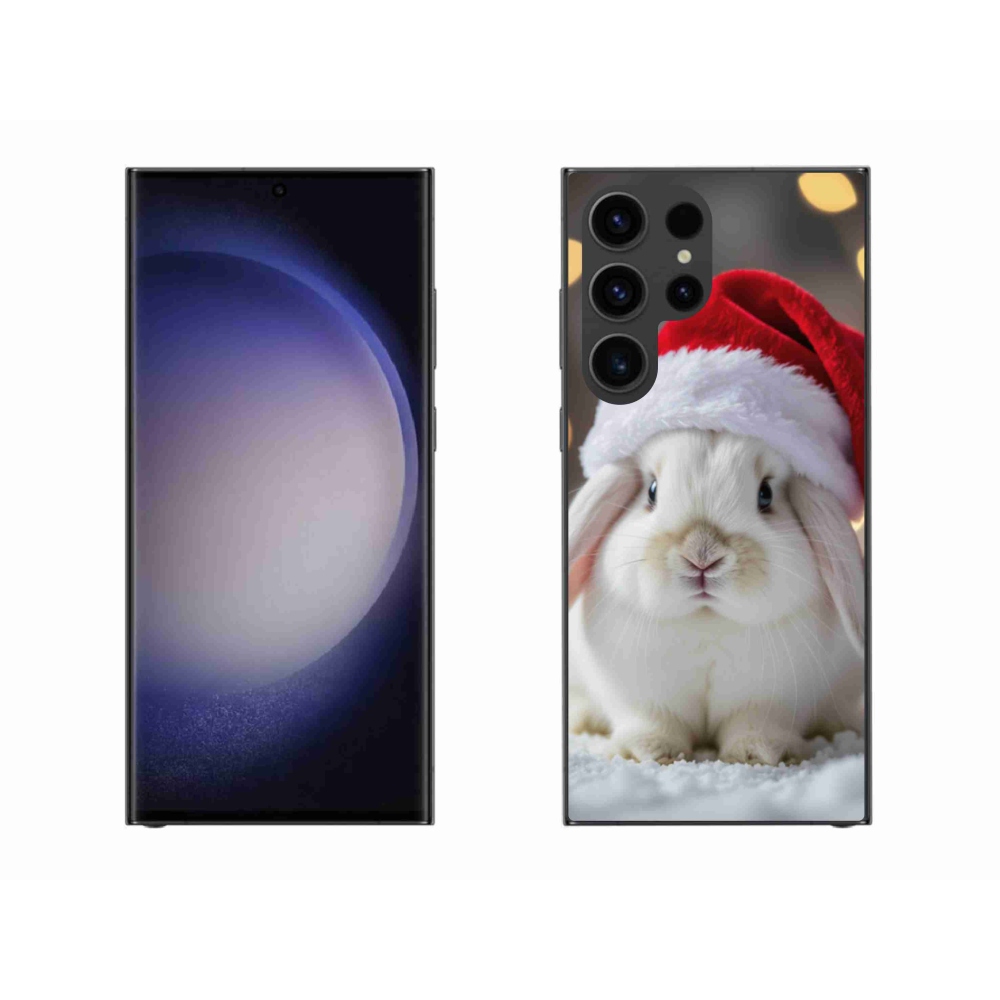 Gél borítás mmCase Samsung Galaxy S23 Ultra 5G - Karácsonyi nyúl
