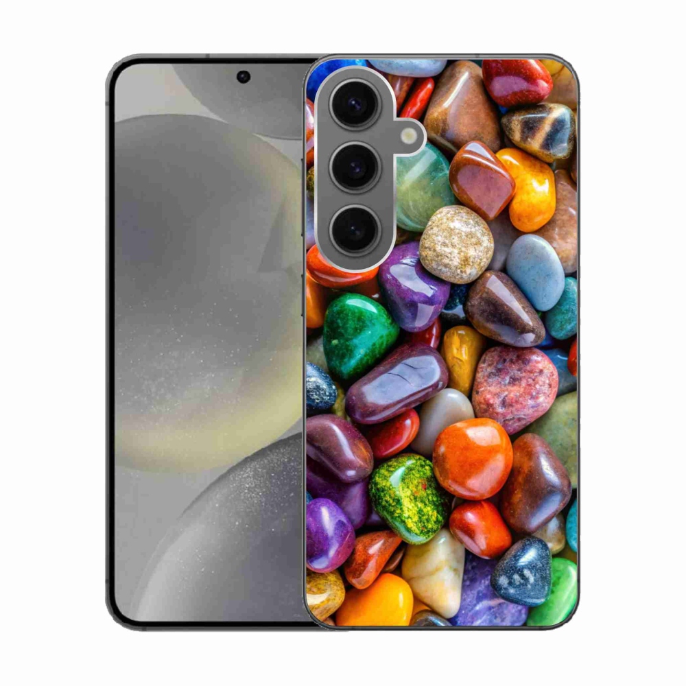 Zselés borítás mmCase Samsung Galaxy S24 készülékhez - színes strasszkövek