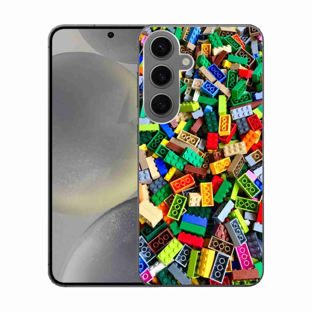Gél borítás mmCase Samsung Galaxy S24 készülékhez - színes építőkockák