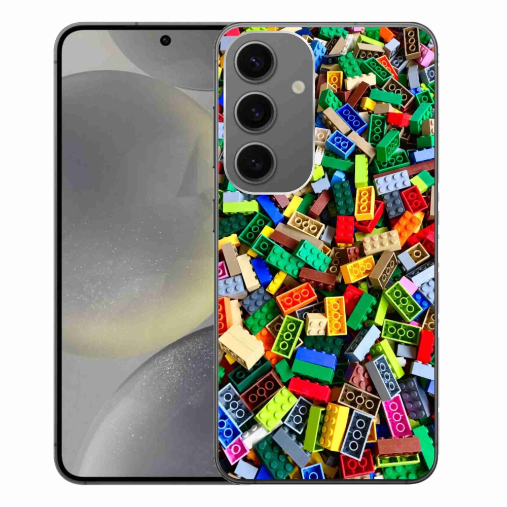 Zselés borítás mmCase Samsung Galaxy S24+ készülékhez - színes építőkockák