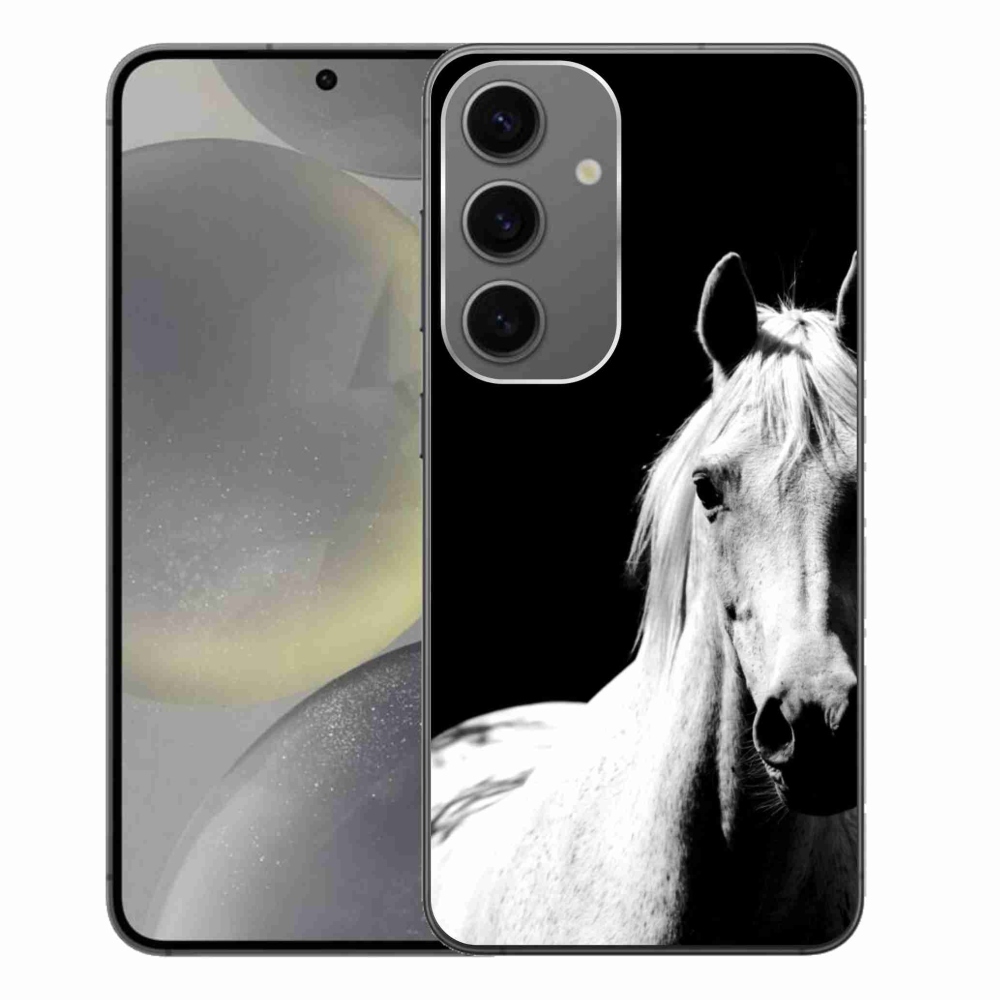 Zselés borítás mmCase Samsung Galaxy S24+ - fehér ló 5