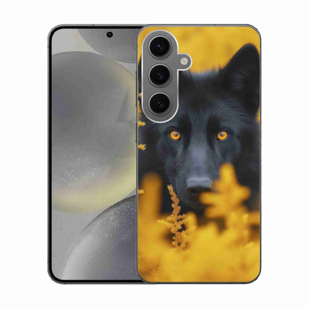 Gél védőhuzat mmCase Samsung Galaxy S24 - fekete farkas 2