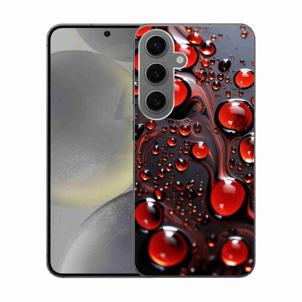 Gél védőhuzat mmCase Samsung Galaxy S24 - piros csepp 2
