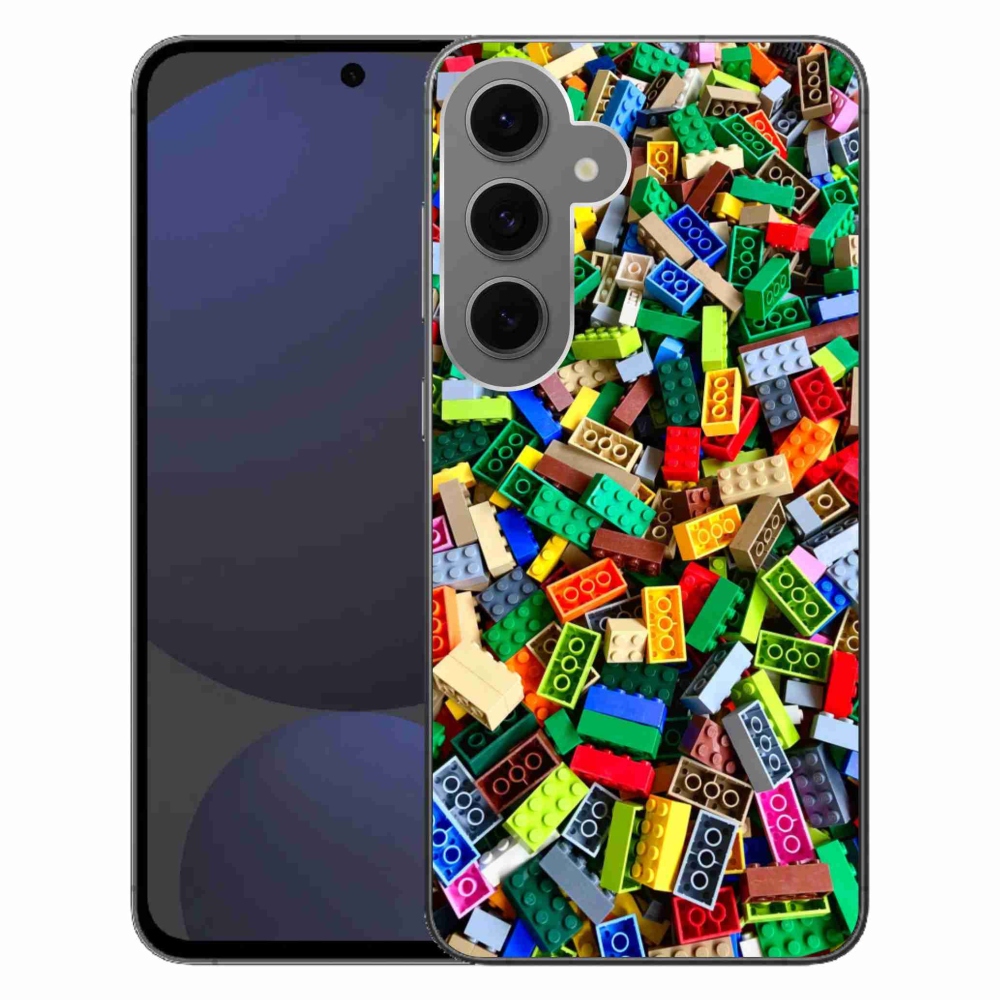 Gél borítás mmCase Samsung Galaxy S24 FE készülékhez - színes építőkockák